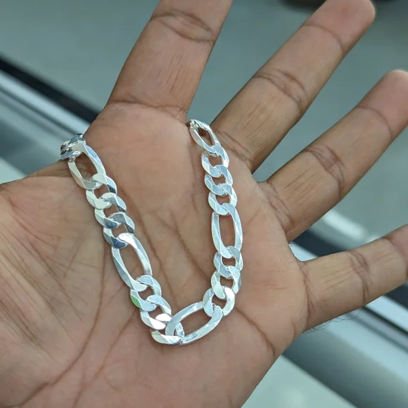 925 Sterling Silver Figaro Bracelet